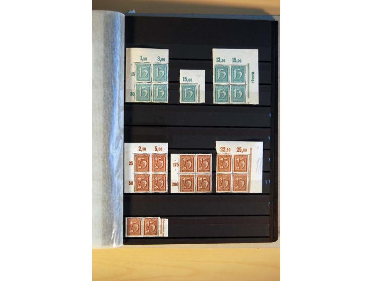 1916/23, ungebrauchte, postrische und gestempelte Sammlung, sehr spezialisiert mit einer Vielzahl an Besonderheiten wie Einhe