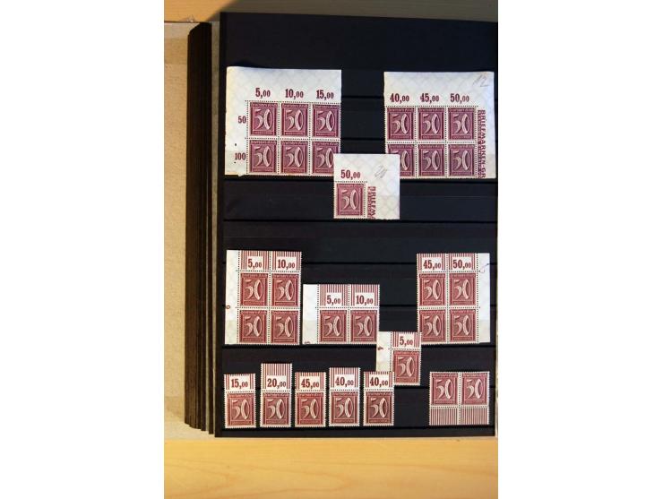 1916/23, ungebrauchte, postrische und gestempelte Sammlung, sehr spezialisiert mit einer Vielzahl an Besonderheiten wie Einhe