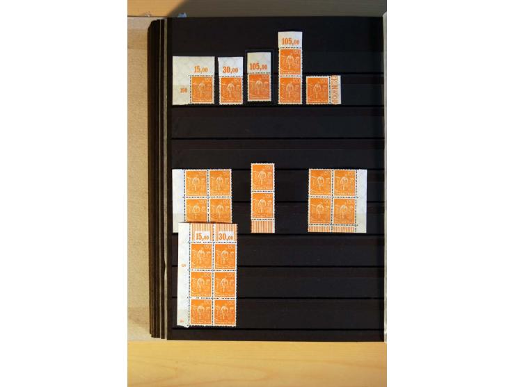 1916/23, ungebrauchte, postrische und gestempelte Sammlung, sehr spezialisiert mit einer Vielzahl an Besonderheiten wie Einhe