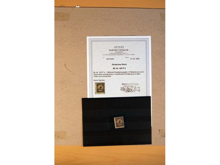 1916/23, ungebrauchte, postrische und gestempelte Sammlung, sehr spezialisiert mit einer Vielzahl an Besonderheiten wie Einhe