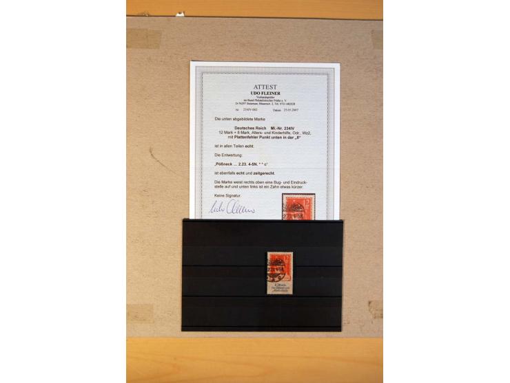 1916/23, ungebrauchte, postrische und gestempelte Sammlung, sehr spezialisiert mit einer Vielzahl an Besonderheiten wie Einhe