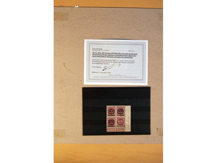 1916/23, ungebrauchte, postrische und gestempelte Sammlung, sehr spezialisiert mit einer Vielzahl an Besonderheiten wie Einhe
