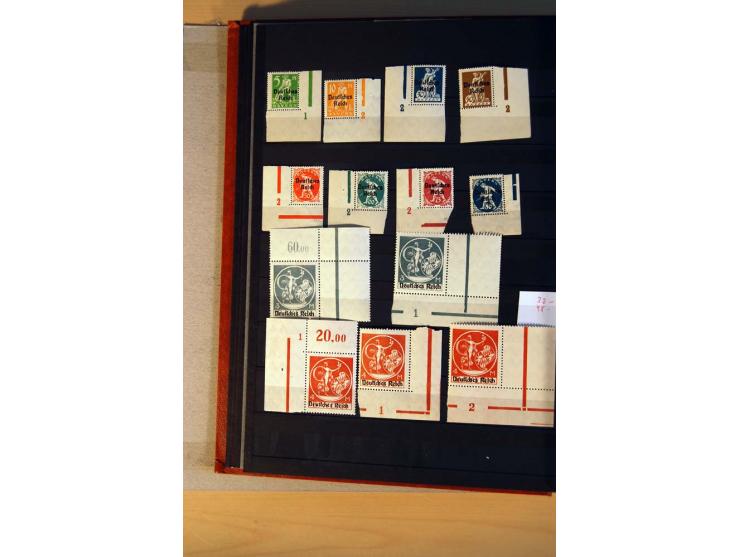 1916/23, ungebrauchte, postrische und gestempelte Sammlung, sehr spezialisiert mit einer Vielzahl an Besonderheiten wie Einhe