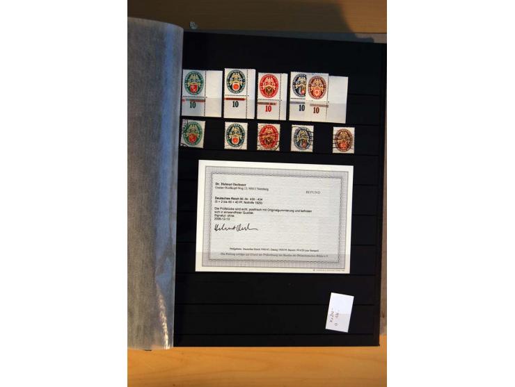 1923/45, umfangreiche ungebrauchte, postfrische und gestempelte Sammlung mit einer Vielzahl an besseren Werten, z.B. Mi.-Nr. 