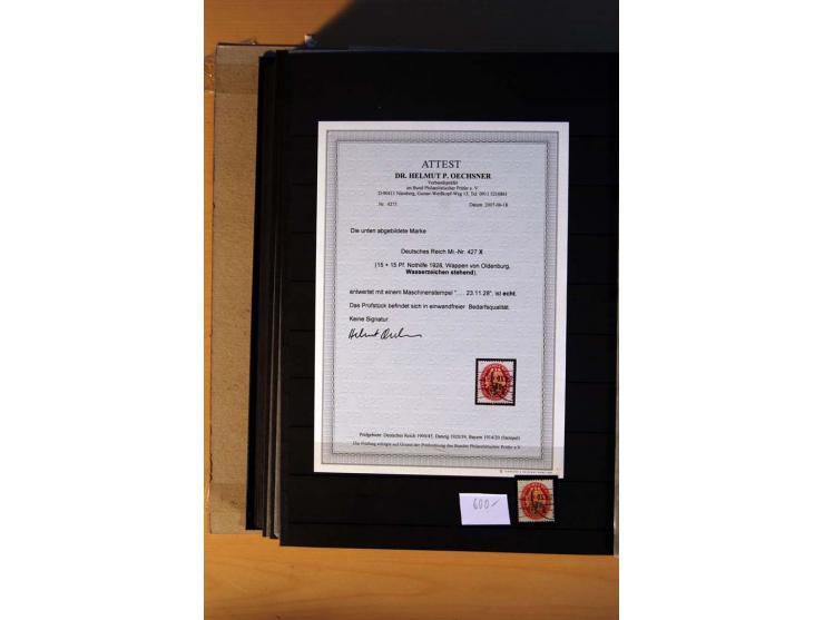 1923/45, umfangreiche ungebrauchte, postfrische und gestempelte Sammlung mit einer Vielzahl an besseren Werten, z.B. Mi.-Nr. 
