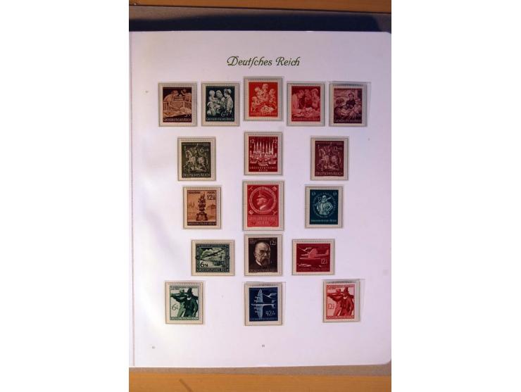 1933/45, umfangreiche postfrische und ungebrauchte Sammlung inkl. Dienstmarken mit vielen ungezähnten Marken, Teilzähnungen, 