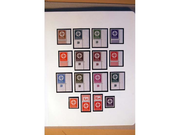 1933/45, umfangreiche postfrische und ungebrauchte Sammlung inkl. Dienstmarken mit vielen ungezähnten Marken, Teilzähnungen, 