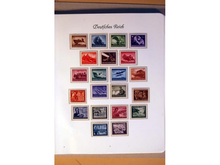 1933/45, umfangreiche postfrische und ungebrauchte Sammlung inkl. Dienstmarken mit vielen ungezähnten Marken, Teilzähnungen, 