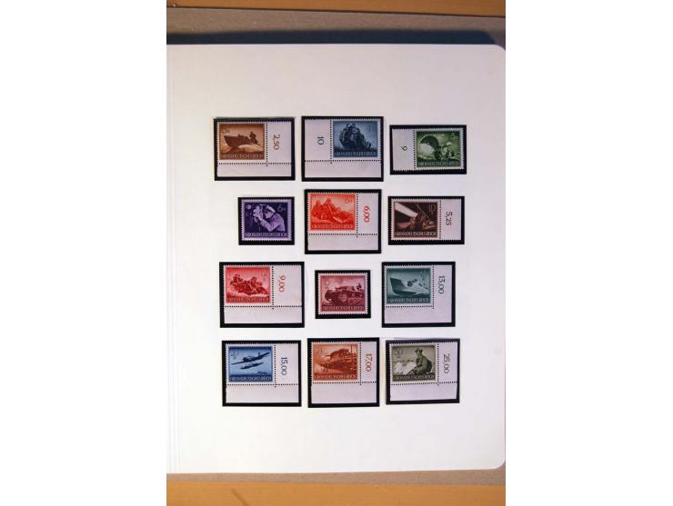1933/45, umfangreiche postfrische und ungebrauchte Sammlung inkl. Dienstmarken mit vielen ungezähnten Marken, Teilzähnungen, 