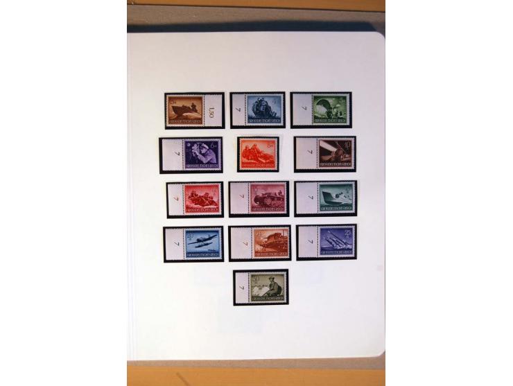 1933/45, umfangreiche postfrische und ungebrauchte Sammlung inkl. Dienstmarken mit vielen ungezähnten Marken, Teilzähnungen, 