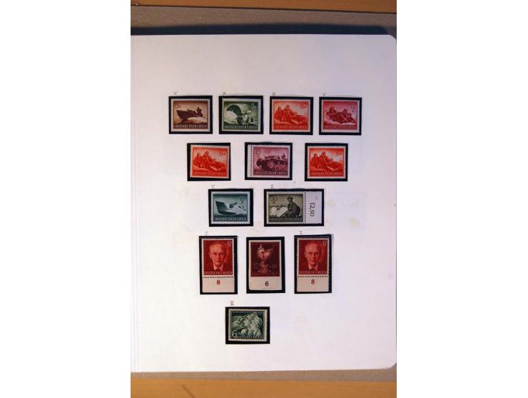 1933/45, umfangreiche postfrische und ungebrauchte Sammlung inkl. Dienstmarken mit vielen ungezähnten Marken, Teilzähnungen, 