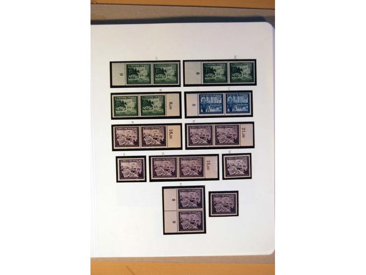 1933/45, umfangreiche postfrische und ungebrauchte Sammlung inkl. Dienstmarken mit vielen ungezähnten Marken, Teilzähnungen, 