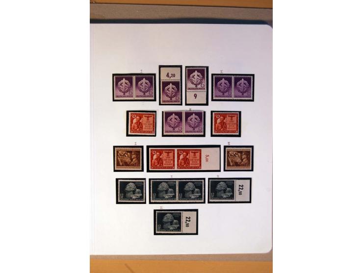 1933/45, umfangreiche postfrische und ungebrauchte Sammlung inkl. Dienstmarken mit vielen ungezähnten Marken, Teilzähnungen, 