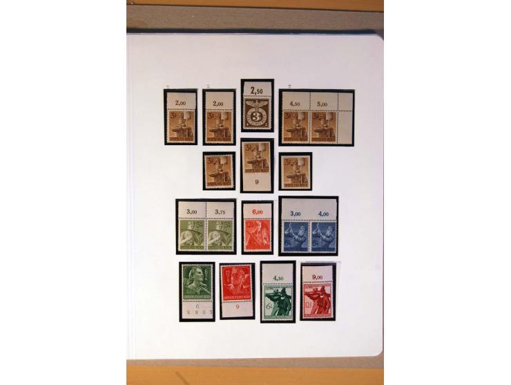 1933/45, umfangreiche postfrische und ungebrauchte Sammlung inkl. Dienstmarken mit vielen ungezähnten Marken, Teilzähnungen, 