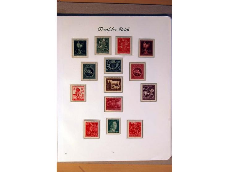 1933/45, umfangreiche postfrische und ungebrauchte Sammlung inkl. Dienstmarken mit vielen ungezähnten Marken, Teilzähnungen, 