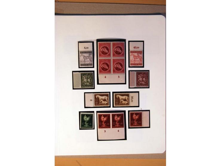 1933/45, umfangreiche postfrische und ungebrauchte Sammlung inkl. Dienstmarken mit vielen ungezähnten Marken, Teilzähnungen, 