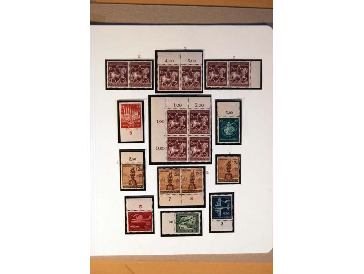 1933/45, umfangreiche postfrische und ungebrauchte Sammlung inkl. Dienstmarken mit vielen ungezähnten Marken, Teilzähnungen, 
