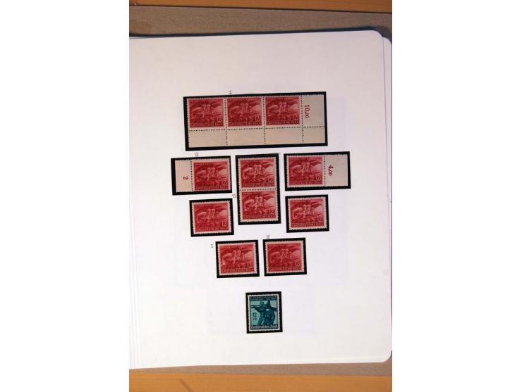 1933/45, umfangreiche postfrische und ungebrauchte Sammlung inkl. Dienstmarken mit vielen ungezähnten Marken, Teilzähnungen, 