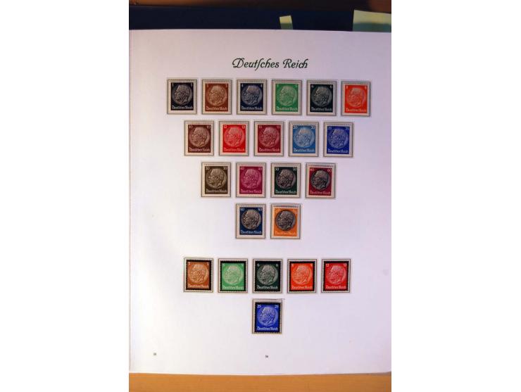 1933/45, umfangreiche postfrische und ungebrauchte Sammlung inkl. Dienstmarken mit vielen ungezähnten Marken, Teilzähnungen, 