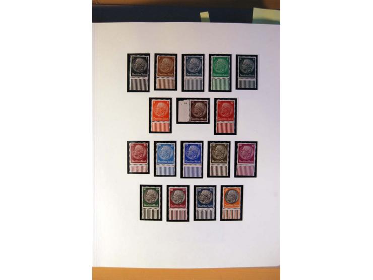 1933/45, umfangreiche postfrische und ungebrauchte Sammlung inkl. Dienstmarken mit vielen ungezähnten Marken, Teilzähnungen, 