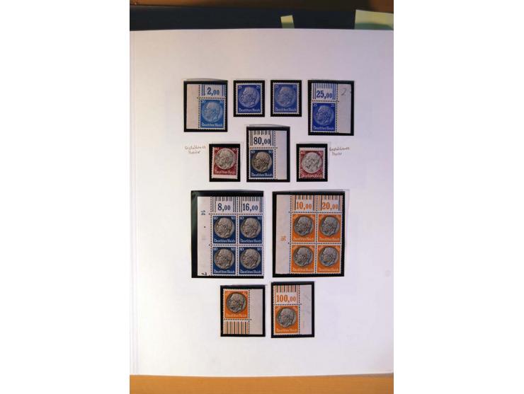 1933/45, umfangreiche postfrische und ungebrauchte Sammlung inkl. Dienstmarken mit vielen ungezähnten Marken, Teilzähnungen, 