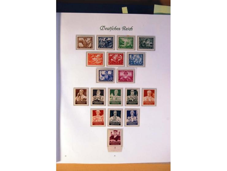 1933/45, umfangreiche postfrische und ungebrauchte Sammlung inkl. Dienstmarken mit vielen ungezähnten Marken, Teilzähnungen, 