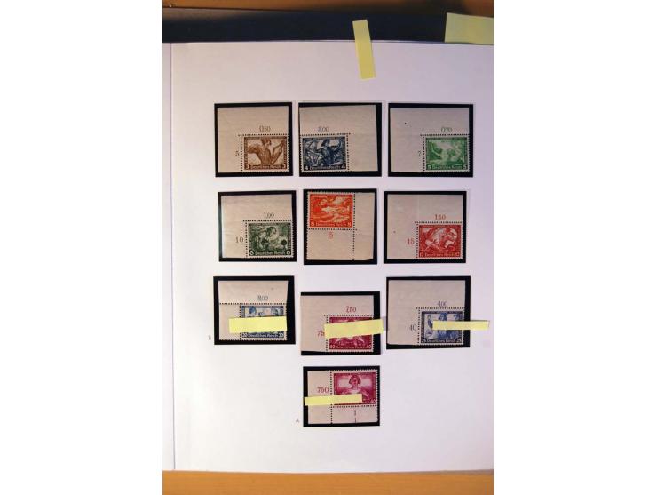 1933/45, umfangreiche postfrische und ungebrauchte Sammlung inkl. Dienstmarken mit vielen ungezähnten Marken, Teilzähnungen, 