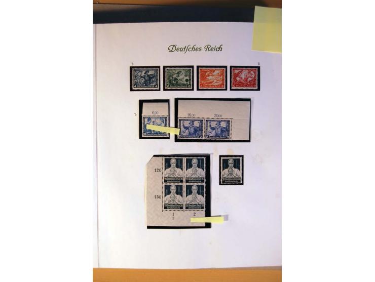 1933/45, umfangreiche postfrische und ungebrauchte Sammlung inkl. Dienstmarken mit vielen ungezähnten Marken, Teilzähnungen, 