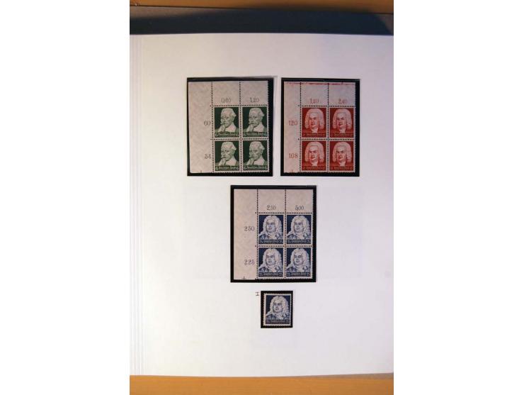 1933/45, umfangreiche postfrische und ungebrauchte Sammlung inkl. Dienstmarken mit vielen ungezähnten Marken, Teilzähnungen, 