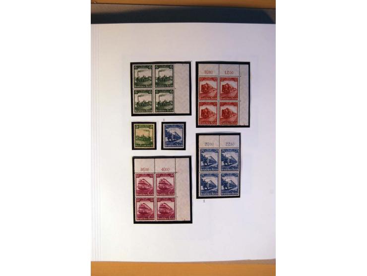 1933/45, umfangreiche postfrische und ungebrauchte Sammlung inkl. Dienstmarken mit vielen ungezähnten Marken, Teilzähnungen, 