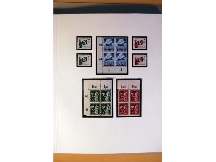 1933/45, umfangreiche postfrische und ungebrauchte Sammlung inkl. Dienstmarken mit vielen ungezähnten Marken, Teilzähnungen, 