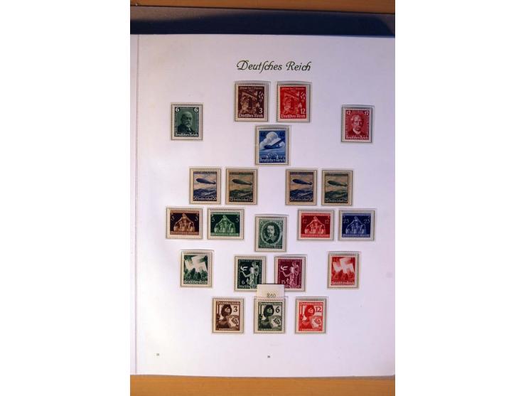 1933/45, umfangreiche postfrische und ungebrauchte Sammlung inkl. Dienstmarken mit vielen ungezähnten Marken, Teilzähnungen, 