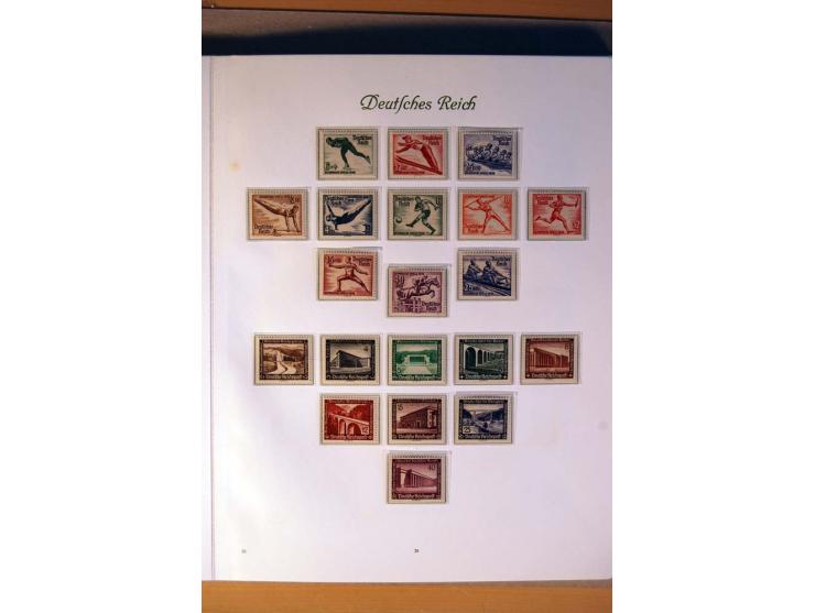 1933/45, umfangreiche postfrische und ungebrauchte Sammlung inkl. Dienstmarken mit vielen ungezähnten Marken, Teilzähnungen, 