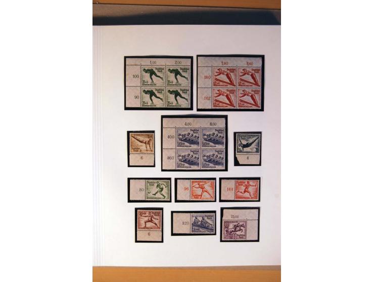 1933/45, umfangreiche postfrische und ungebrauchte Sammlung inkl. Dienstmarken mit vielen ungezähnten Marken, Teilzähnungen, 