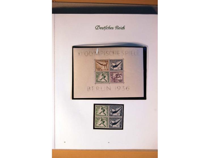 1933/45, umfangreiche postfrische und ungebrauchte Sammlung inkl. Dienstmarken mit vielen ungezähnten Marken, Teilzähnungen, 