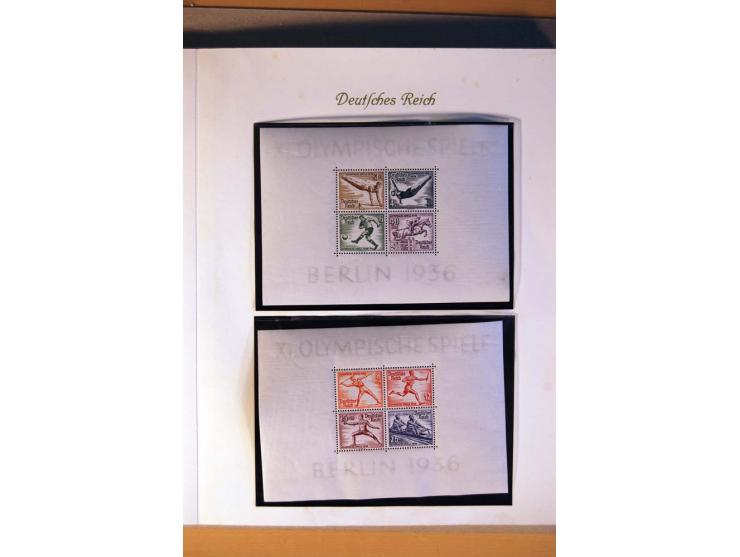 1933/45, umfangreiche postfrische und ungebrauchte Sammlung inkl. Dienstmarken mit vielen ungezähnten Marken, Teilzähnungen, 