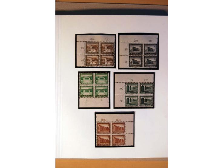 1933/45, umfangreiche postfrische und ungebrauchte Sammlung inkl. Dienstmarken mit vielen ungezähnten Marken, Teilzähnungen, 