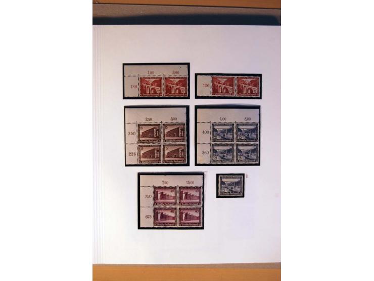 1933/45, umfangreiche postfrische und ungebrauchte Sammlung inkl. Dienstmarken mit vielen ungezähnten Marken, Teilzähnungen, 