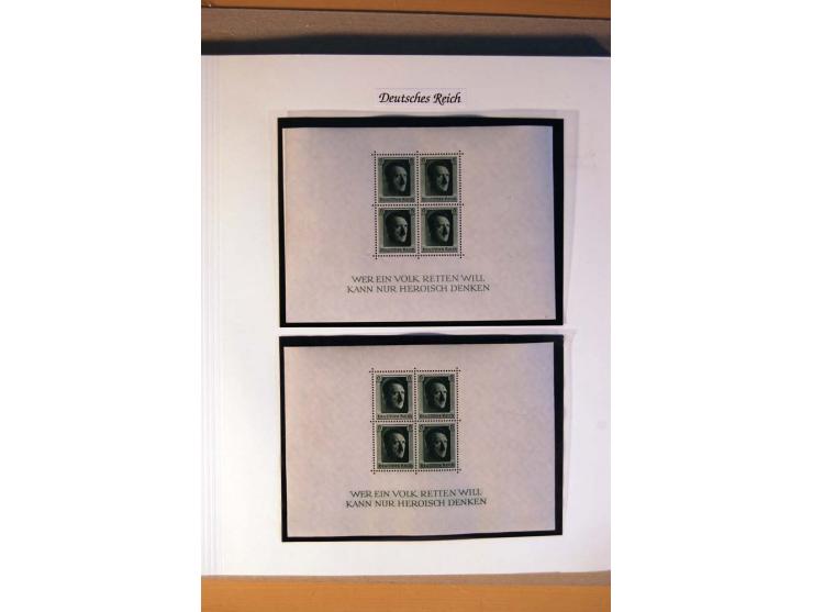 1933/45, umfangreiche postfrische und ungebrauchte Sammlung inkl. Dienstmarken mit vielen ungezähnten Marken, Teilzähnungen, 