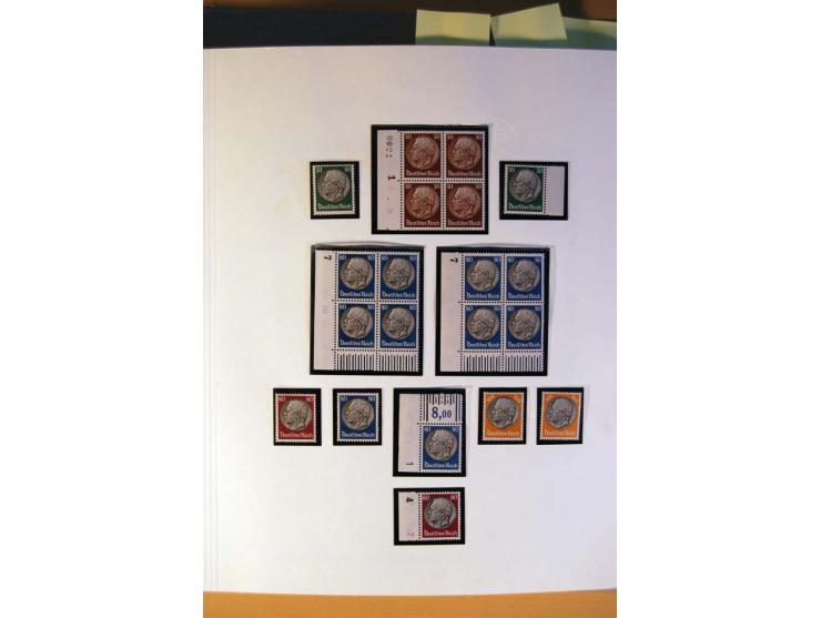 1933/45, umfangreiche postfrische und ungebrauchte Sammlung inkl. Dienstmarken mit vielen ungezähnten Marken, Teilzähnungen, 