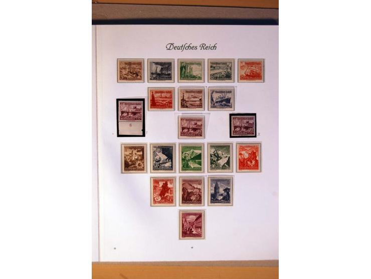 1933/45, umfangreiche postfrische und ungebrauchte Sammlung inkl. Dienstmarken mit vielen ungezähnten Marken, Teilzähnungen, 