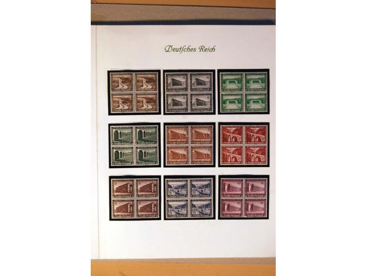 1933/45, umfangreiche postfrische und ungebrauchte Sammlung inkl. Dienstmarken mit vielen ungezähnten Marken, Teilzähnungen, 