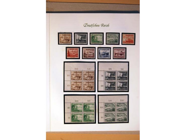 1933/45, umfangreiche postfrische und ungebrauchte Sammlung inkl. Dienstmarken mit vielen ungezähnten Marken, Teilzähnungen, 