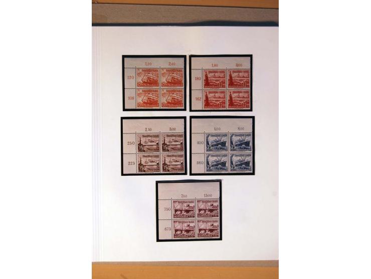 1933/45, umfangreiche postfrische und ungebrauchte Sammlung inkl. Dienstmarken mit vielen ungezähnten Marken, Teilzähnungen, 
