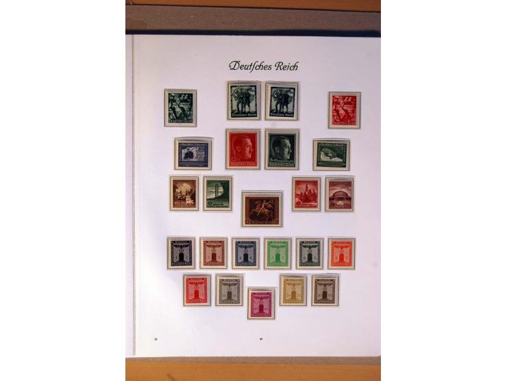 1933/45, umfangreiche postfrische und ungebrauchte Sammlung inkl. Dienstmarken mit vielen ungezähnten Marken, Teilzähnungen, 