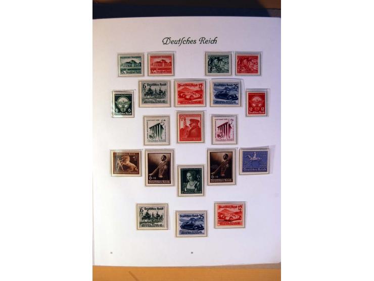 1933/45, umfangreiche postfrische und ungebrauchte Sammlung inkl. Dienstmarken mit vielen ungezähnten Marken, Teilzähnungen, 