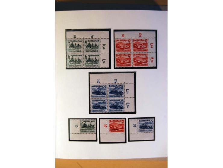 1933/45, umfangreiche postfrische und ungebrauchte Sammlung inkl. Dienstmarken mit vielen ungezähnten Marken, Teilzähnungen, 
