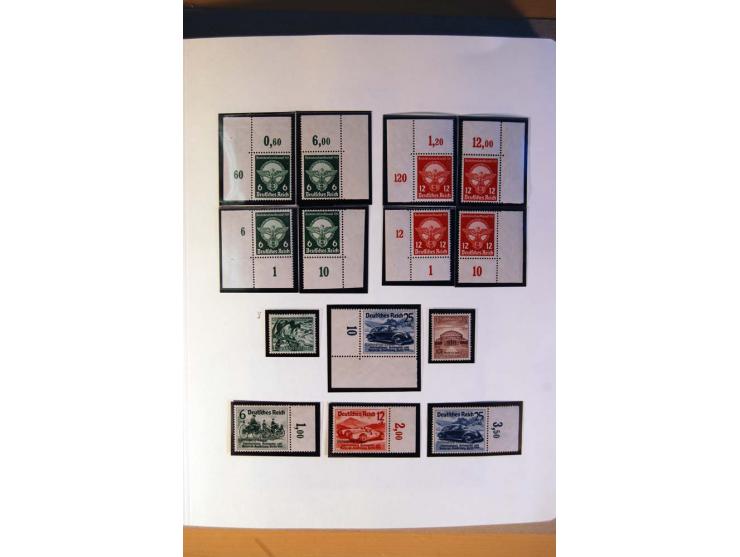 1933/45, umfangreiche postfrische und ungebrauchte Sammlung inkl. Dienstmarken mit vielen ungezähnten Marken, Teilzähnungen, 