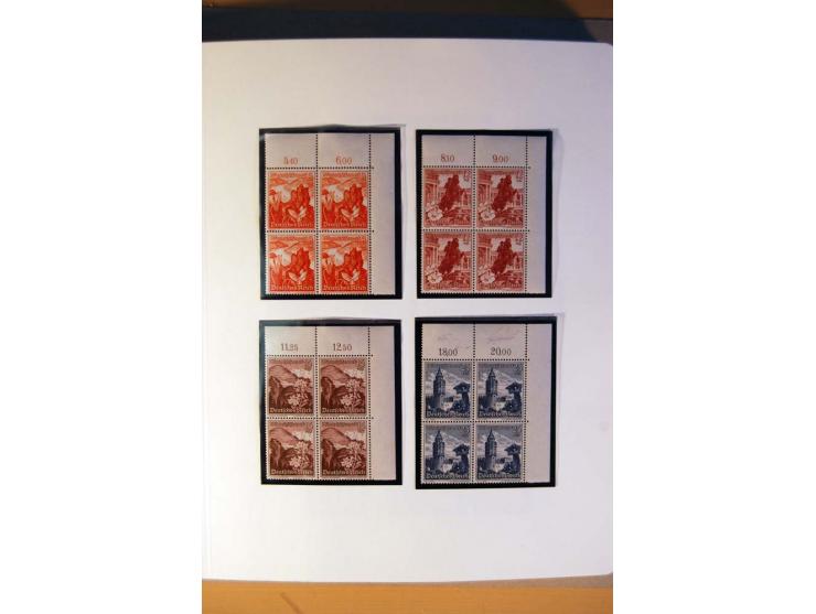 1933/45, umfangreiche postfrische und ungebrauchte Sammlung inkl. Dienstmarken mit vielen ungezähnten Marken, Teilzähnungen, 