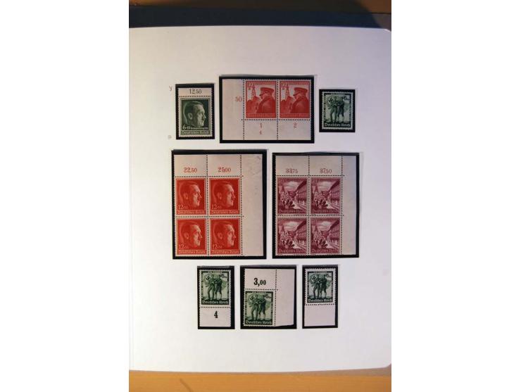 1933/45, umfangreiche postfrische und ungebrauchte Sammlung inkl. Dienstmarken mit vielen ungezähnten Marken, Teilzähnungen, 
